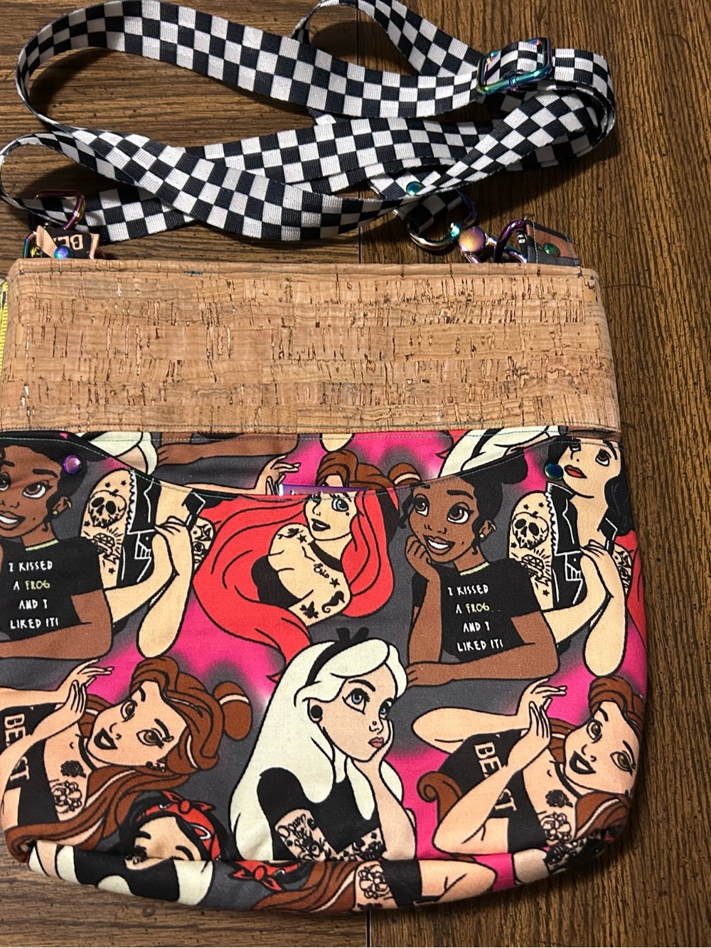 Emo Goth Tattoo Disney Crossbody Bag